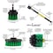 Drill Brush Power Scrubber By Useful Products 5 in W 5 in L Brush, Green G-S-42O-5X-QC-DB - alternate 4